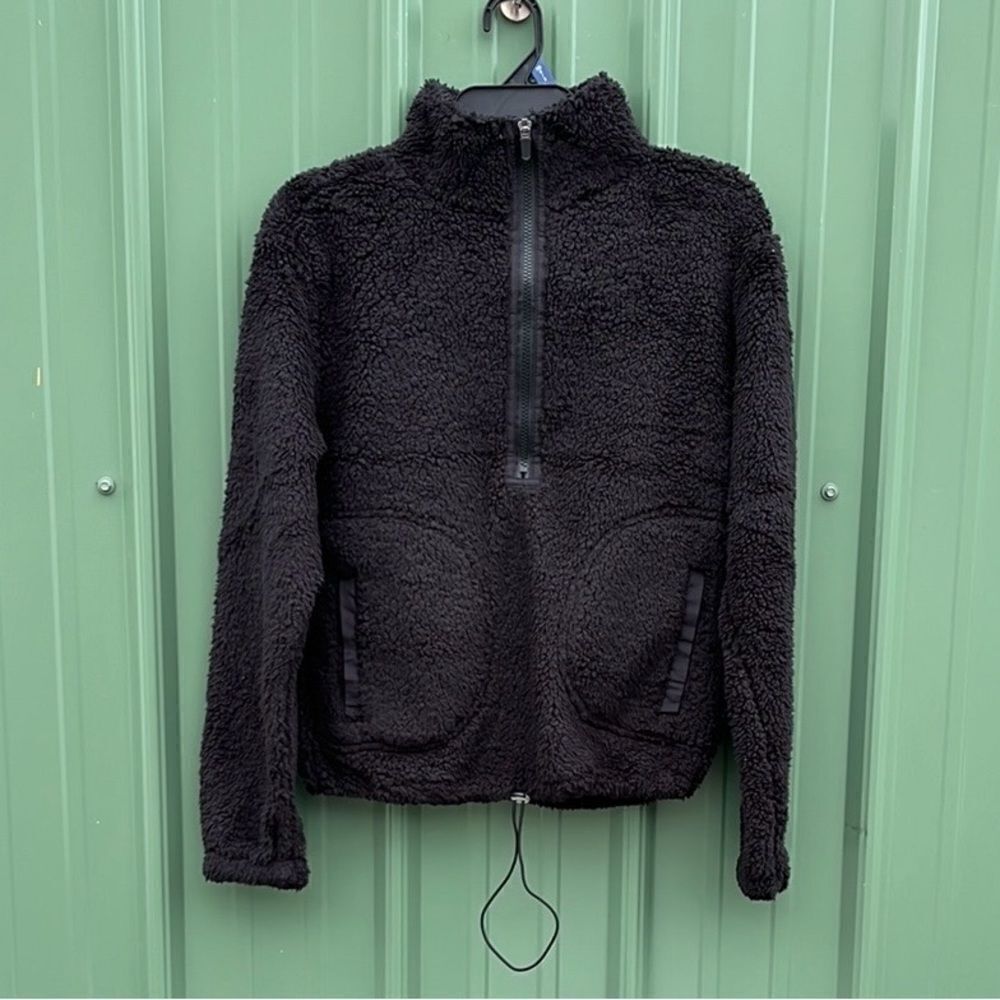 Half Zip Plush Pullover with Pockets Size XS